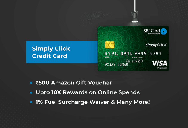 SBI Simply Click Credit Card - designed for internet purchases