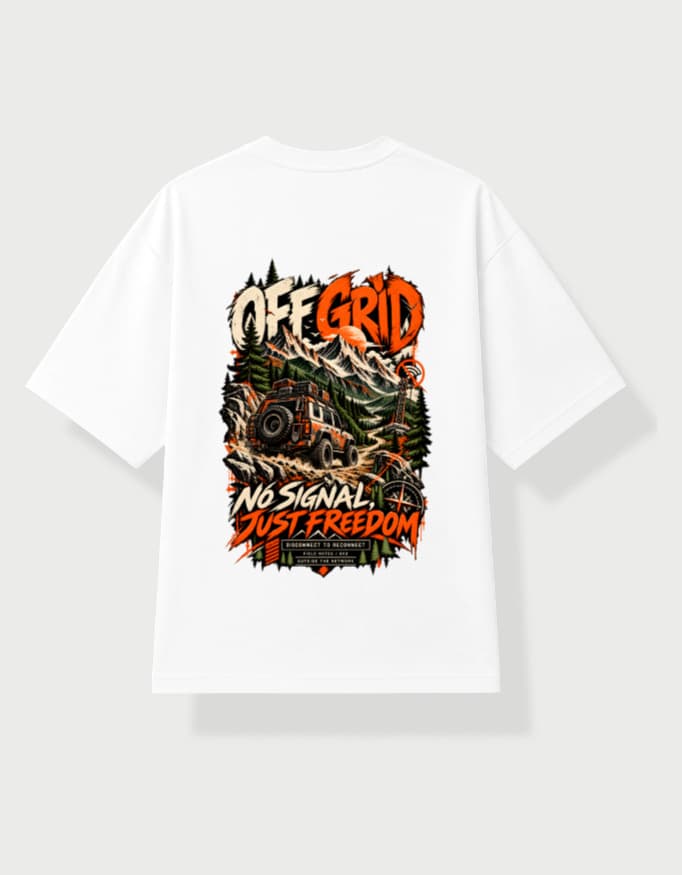 Aviders™ - OFF Grid No Signal - Just Freedom | Unisex Oversized Jersey | 100% Polyester 240 GSM