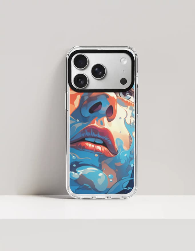 AVIDERS™ | I-phone Hard Clear Case | Angle Blue