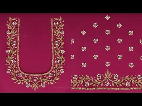 Aari work embroidery design 2