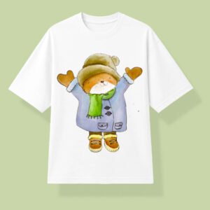 AVIDERS™ Winter Hug Bunny | Unisex Oversized Jersey | White
