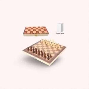 Folding Wooden Chess Board Set (30 × 30 Cm / 1 Set)