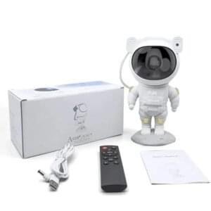AVIDERS™ Aesthetic Galaxy Projector for Bedroom Night LED Light,Astronaut Projector with Remote/Timer,Kids Room Decor,Gift for Kids Adults Room Decor,White