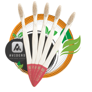 AVIDERS™ Organic Bamboo Toothbrush – Wholesale Pack of 12 (Adult Size)